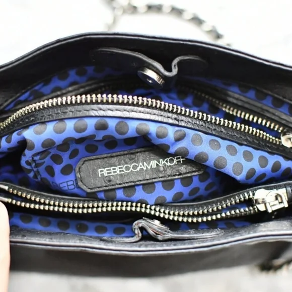 Rebecca Minkoff convertible black leather crossbody bag, EUC - Picture 5 of 8